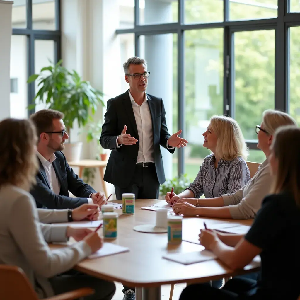 Prikaz čaja u staklenoj posudi na drvenoj podlozi
